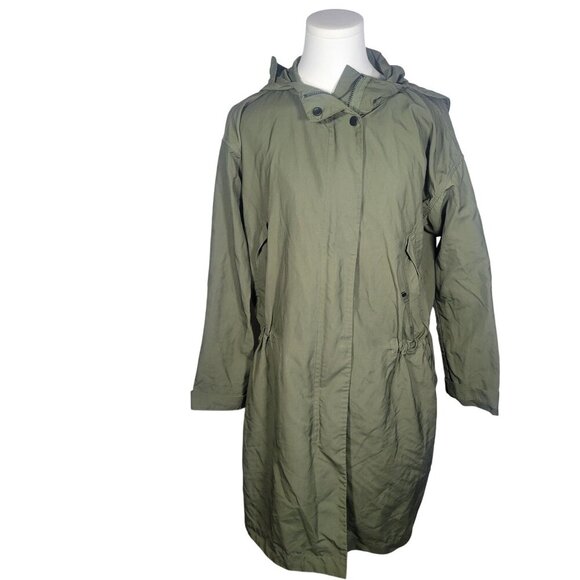 Everlane Women's The City Anorak Hooded Jacket Surplus Olive Green Size S - Picture 1 of 16